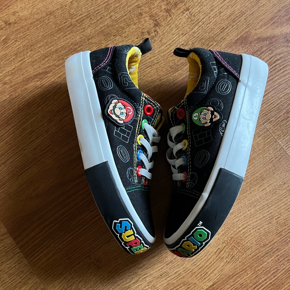 Little kids size 13 Mario shoes